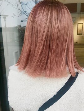 アテナ 六本松店(ATENA) 切りっぱなしロブ/ピンクベージュ