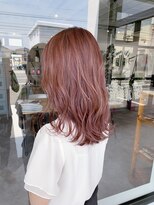 ナンバー(number+)&nbsp;20代30代40代ピンクアッシュ艶感ストレート透明感ナチュラル