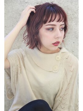 ヘアーアンドメイク シーク 吉祥寺(HAIR&MAKE SeeK) 【seek吉祥寺】ブリーチあり『チェリーレッド』