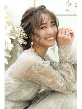 ヘアセットサロンシャルメ 梅田店(Hair Make Salon CHARMER) 結婚式や二次会に♪ゆるふわシニヨン