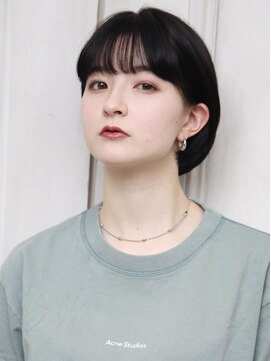 メリケンビューティーパーラー コウベ(MERICAN BEAUTY PARLOR KOBE) 黒髪マッシュショート