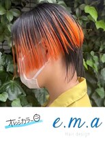 エマヘアデザイン(e.m.a Hair design) オレンジカラー