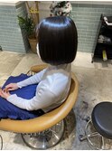 吉祥寺美容室イメチェンボブ髪質改善縮毛矯正ダークアッシュ