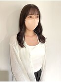 大人可愛いチョコレートカラーブリーチなし 担当渡辺聖
