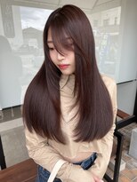 ドロシー 郡山桑野店(Dorothy)&nbsp;イメチェンハッシュカットフルバング似合わせレッドブラウン