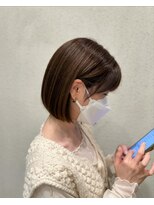 ミニボブ×ナチュラルブラウン