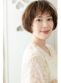 顔周りレイヤーカットマッシュルームヘアZ北浦和20代30代40代