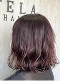 透け感のあるピンクラベンダーアッシュ♪【TELA HAIR】