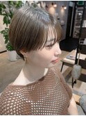 可愛いマッシュショート
