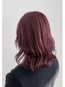 ジイジイ 宇多津店(GIGI) コーラルピンク×ボブ