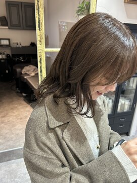 アンユヘアー 与野駅前店(unu.hair) 30代40代50代与野/イメチェン大人女性/外ハネレイヤー