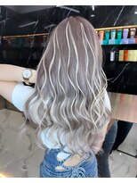 ラピス 渋谷本店(Lapis) ハイライト/ホワイトグレージュ/ミニウルフ/チェリーブラウン