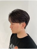 メンズマッシュセンターパートニュアンスパーマ