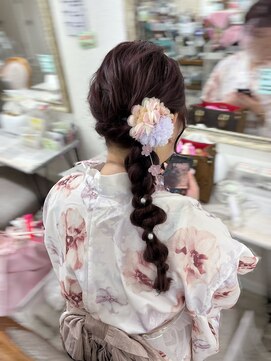 ヘアセット専門店 ナゴミ 池袋店(nagomi) 浴衣サイドポニー