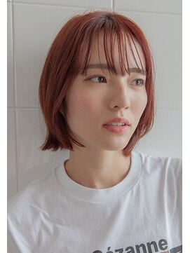 フェティッシュ(fetish) ピンクベージュ外跳ねボブ