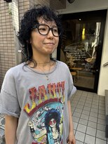 ビビト(bibito) bibito ウルフミディアム ネオソバージュ パーマ大人スタイル