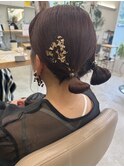 《U too e's鎌倉》タイトなツインテールアレンジ/金箔アレンジ