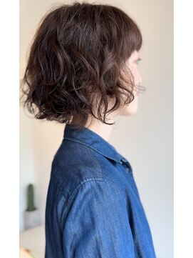 コキュウ(co-kyu) 柔らかエアーウエーブ、肩上パーマ