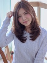 ヴィヴィ(VIVIE)&nbsp;ココアベージュマロンブラウンオリーブグレージュ小顔レイヤー