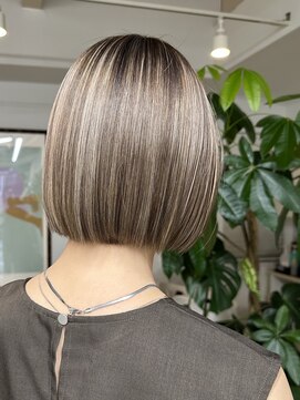 ヘアーデザイン キレイ(HAIR DESIGN Kirei) 質感再整カラー/ハイライト/ココアブラウン/ボブ