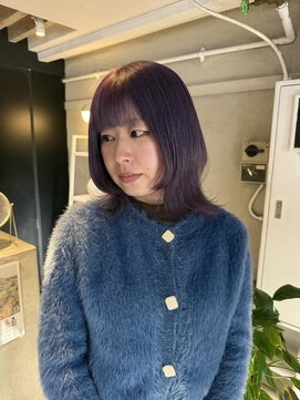 マジコ 原宿(Magico) ウルフ/パープルカラー/ブリーチ/ダブルカラー/原宿