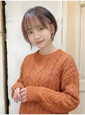 抜け感インナーカラー×ショート
