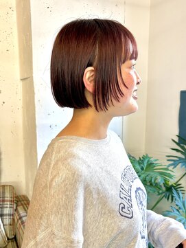 アペロ 柏(Apero) ピンクラベンダー/ミニボブ/顔まわりレイヤー/ダブルカラー/柏