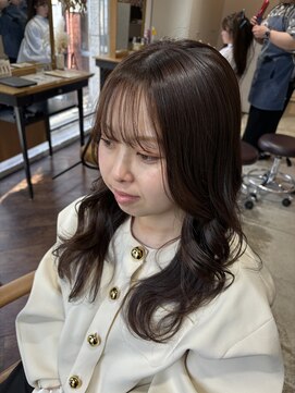 アヴァンスアンス 広島袋町店(AVANCE.ens) 着物ヘア/大人ガーリー/ダークアッシュ/似合わせカット/本通り