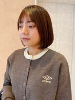 オン キャナルシティ博多前店(on)&nbsp;【晴音】タッセルボブ/チョコレートブラウン/ボブ/20代