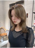 @sei___sandハッシュカット/ミルクティーベージュ/鹿児島中央駅
