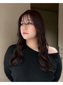 髪質改善×カシスカラー[恵比寿/髪質改善/レイヤー/暖色カラー]