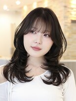 エアー 銀座(air)&nbsp;★岡田有加★似合わせ★銀座★韓国風レイヤーミディ
