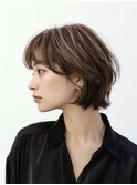ワンホンレイヤー/ミルクティーブロンド/ダークブルー/いわき