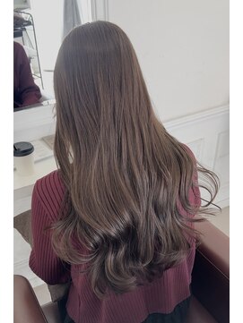 ヘアーアイスカルテット(HAIR ICI QUARTET) 韓国風くびれミディ/ラベンダーカラー/ブリーチなしカラー