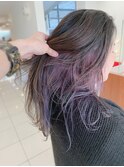 インナーカラー ラベンダーアッシュ