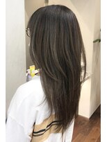 ネックス 表参道本店(nex)&nbsp;【nex表参道】グレーベージュ　ハイライト