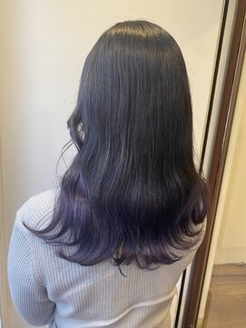 アン(Hair make un) バイオレットグラデーション