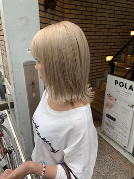 ラフ 難波店(LAFF) #黒髪#ボブルフ#ネビージュ#小顔#ワンレン