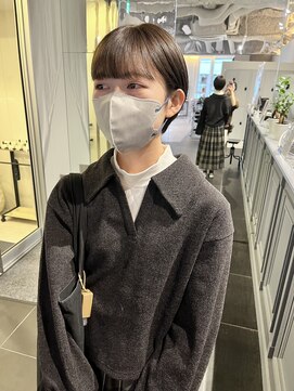 カフ(CAF) CAF FUKO/ショートボブ/グレーベージュカラー/大阪/心斎橋