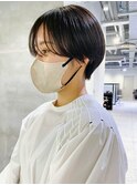 前髪長めショート_大人ガーリーチョコレートプリカール_ba403121