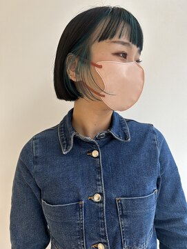 コト 福井大和田店(coto) 福井　大和田　インナー　ワイドバング　オン眉　ぱつっとボブ