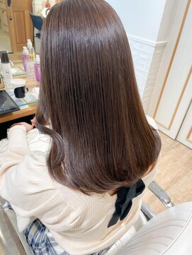 ネオリーブ チロル 横浜西口店(Neolive CiroL.) ピンクベージュ【黒髪小顔ボブルフワンレンネビージュ】