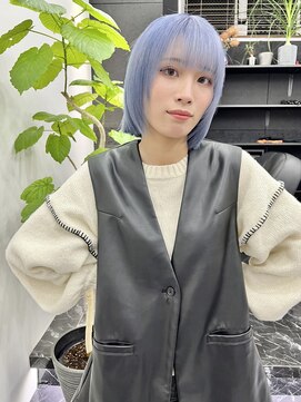 チュダック(ChuDuck) 韓国風《ペールブルー》ブリーチ/ケアブリーチ/ダブルカラー