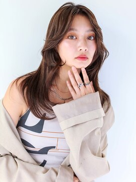 ヘアサロン ガリカ 表参道(hair salon Gallica) 艶髪透明感オリーブカラー/大人可愛いくびれミディ