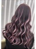 10代20代30代チェリーピンク/ハイライト/アンブレラカラー