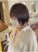石橋/酸性ストレート/くせ広がり白髪のお悩み解決/ショートボブ