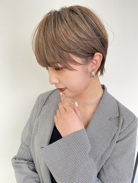 イオエ(ioe) デザインカラー/グランマッシュ/暗めカラー/ミディアムヘア