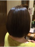 大人可愛い愛されボブ*チョコレートブラウン冬カラー*立体感