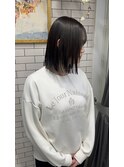 ＊THE  RIRE.  切りっぱなしボブ×ストレートパーマ＊
