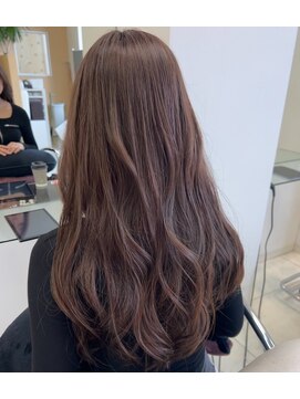 ヘアポジション 十文字店 HAIR Position ブリーチなし 透明感カラー